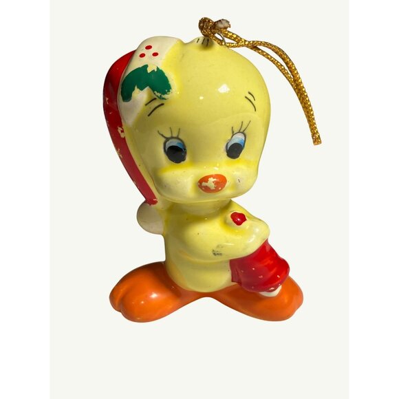 Dave Grossman Tweety Bird Christmas Ornament Vintage 1977 - Picture 1 of 9